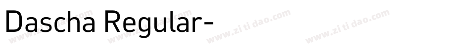Dascha Regular字体转换